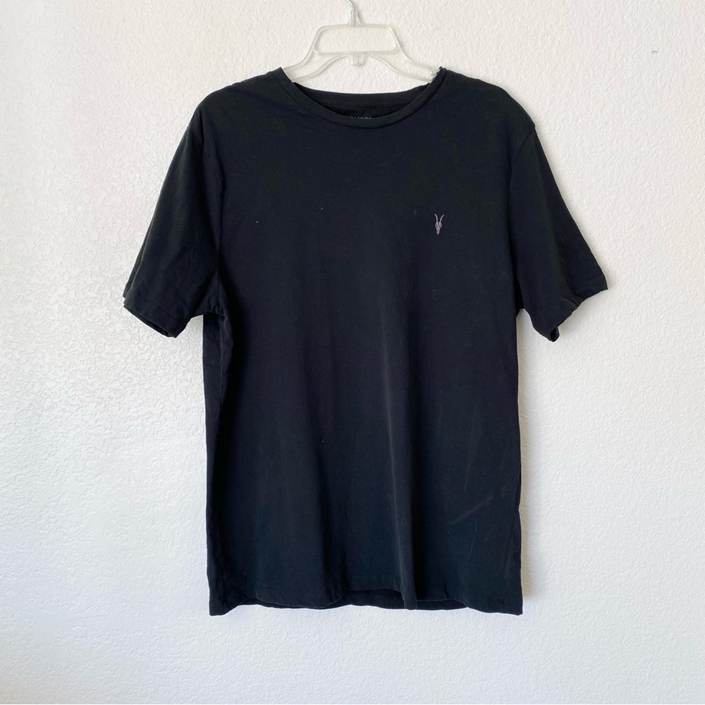 All Saints Brace Soft Basic Black T-Shirt